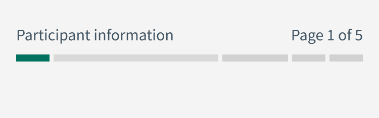 Animation showing an increasing progress bar with varying segment widths. The segment width relates to the length of the page and is shown increasing